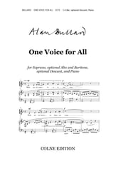 One Voice for All SAB choral sheet music cover